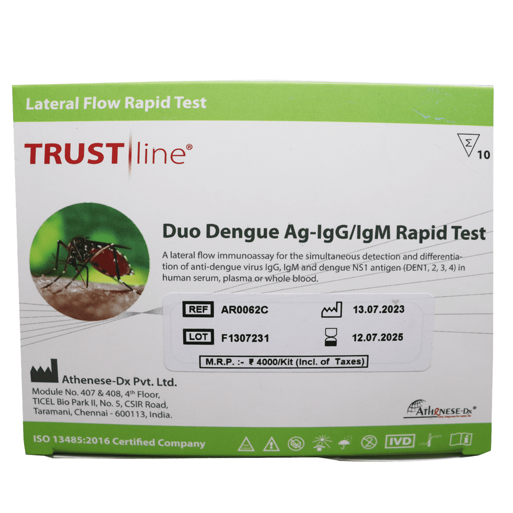 Trustline Duo Dengue Ag - IgG/IgM Rapid Test